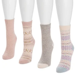 Women's 4 Pair Pack Holiday Boot Socks