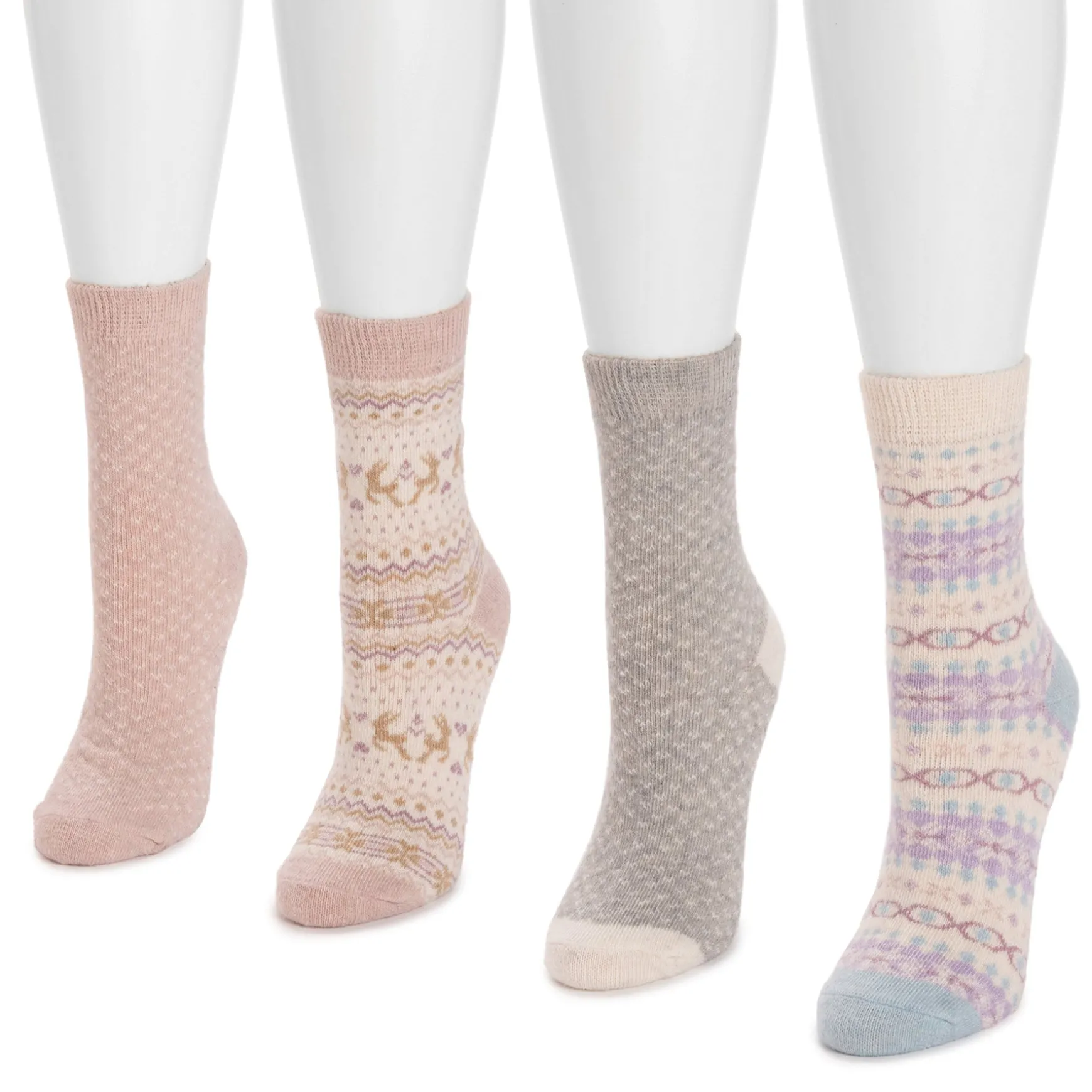 Women's 4 Pair Pack Holiday Boot Socks