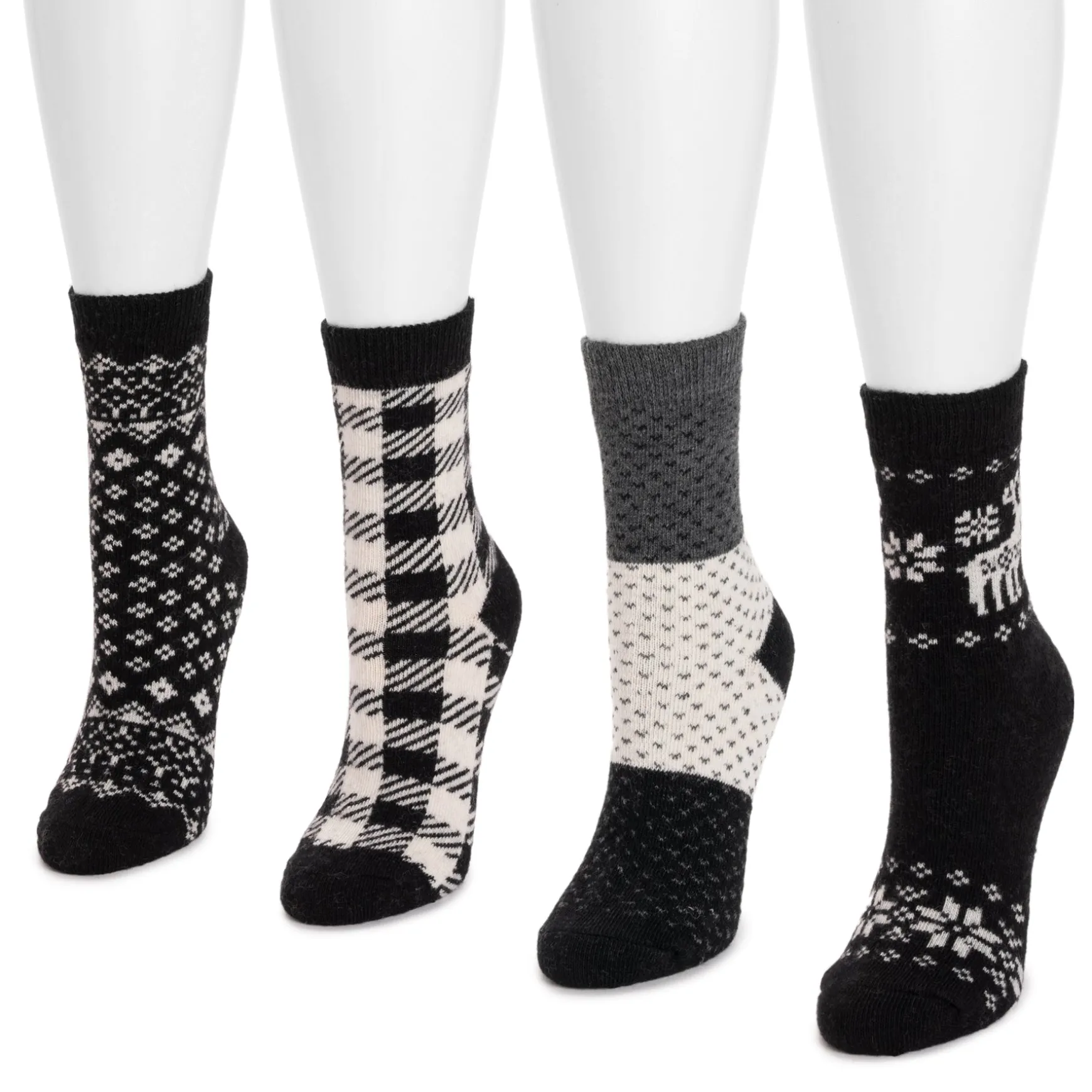 Women's 4 Pair Pack Holiday Boot Socks