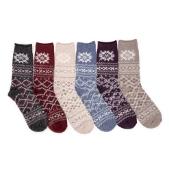 Women's 6 Pair Pack Microfiber Boot Socks