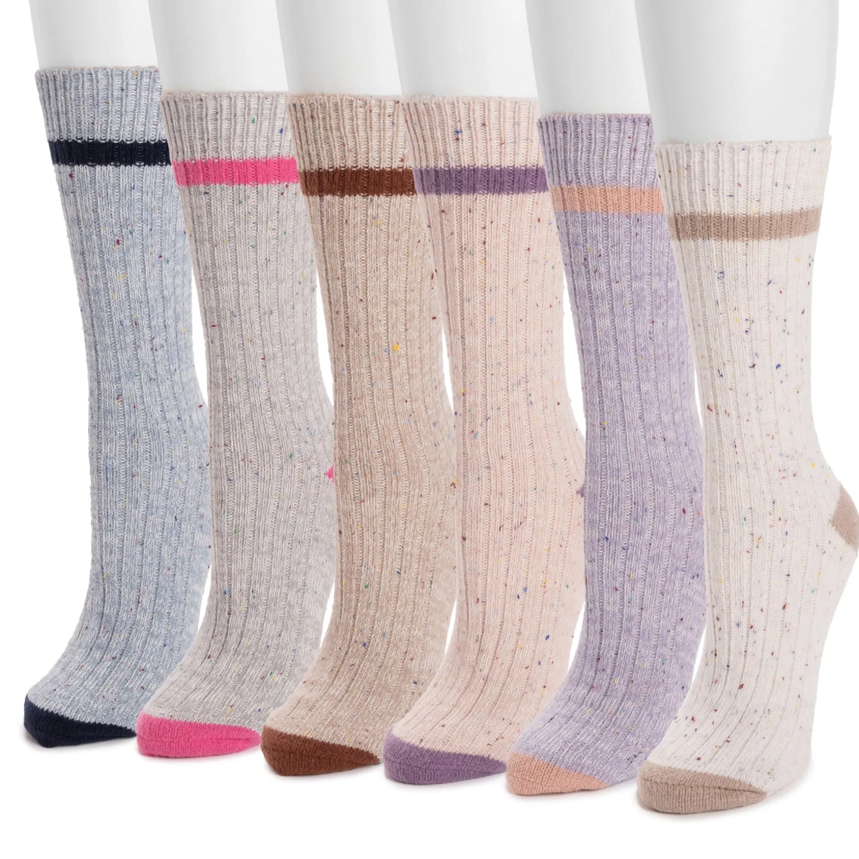 Women's 6 Pair Pack Microfiber Boot Socks