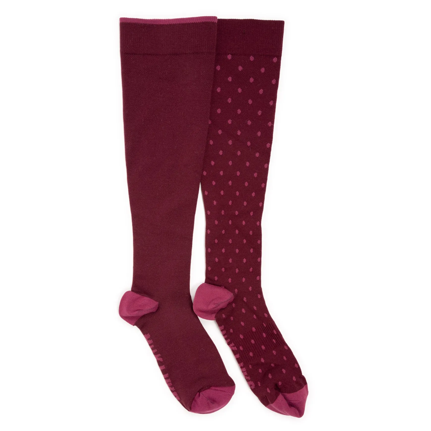 Women's 2 Pair Pack Nylon Compression Knee High Socks