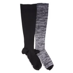 Women's 2 Pair Pack Nylon Compression Knee High Socks