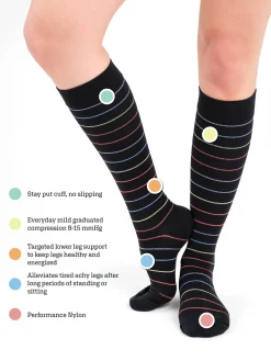 Women's 2 Pair Pack Nylon Compression socks