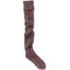 Women's Chunky Cable Knit Over the Knee Socks