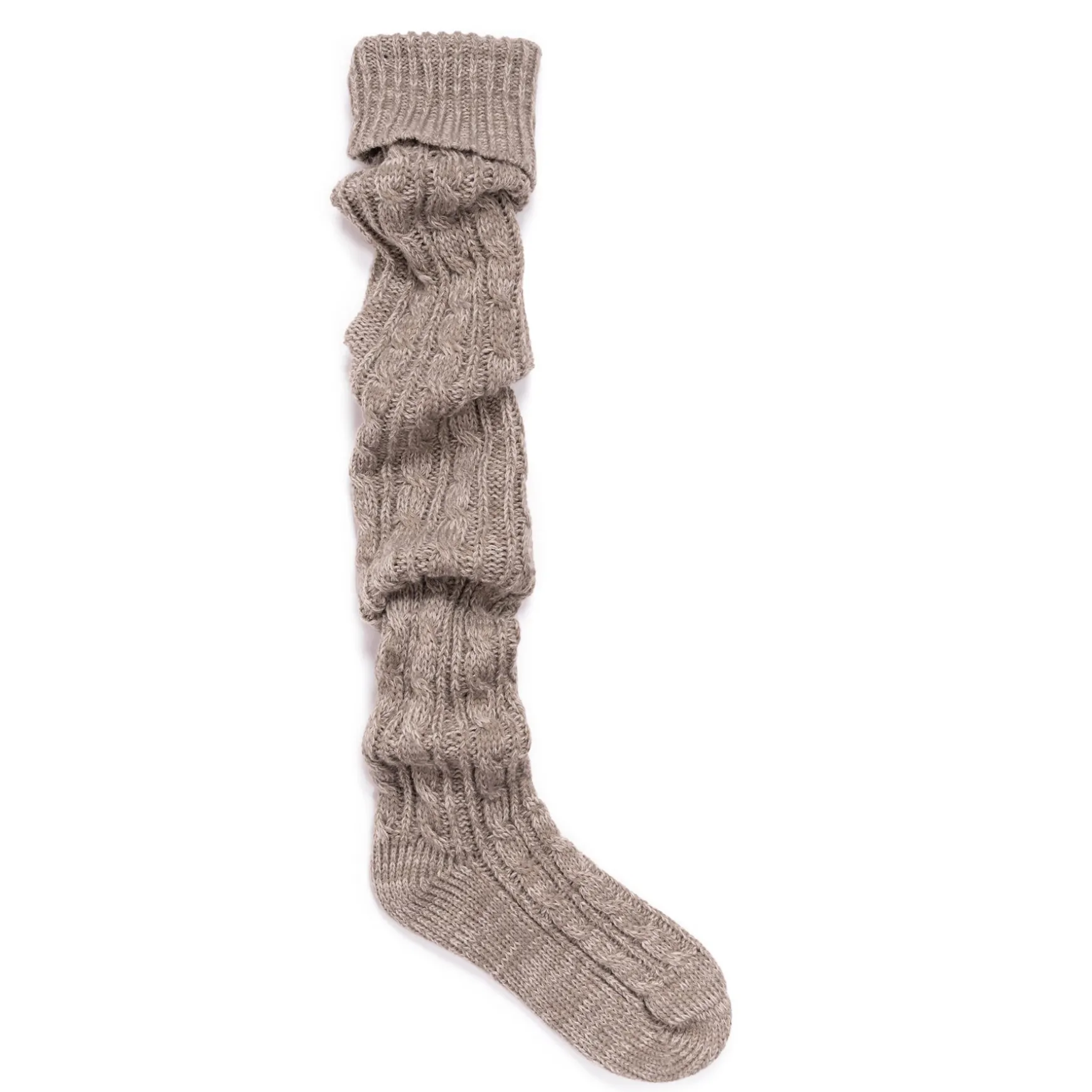Women's Chunky Cable Knit Over the Knee Socks