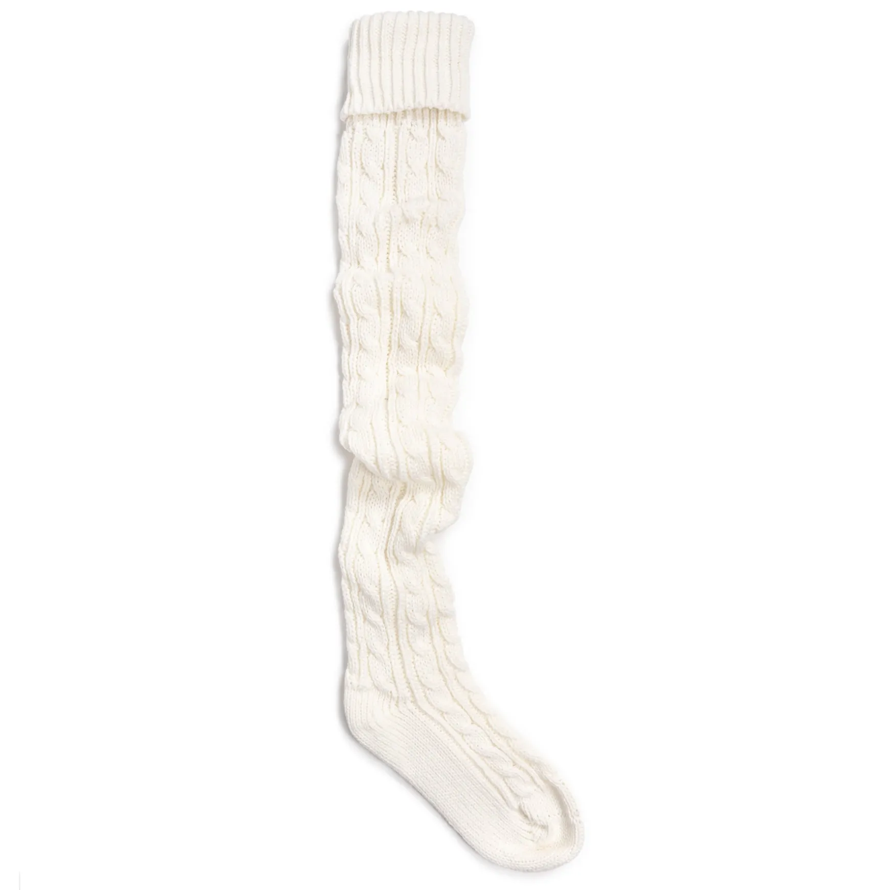 Women's Chunky Cable Knit Over the Knee Socks