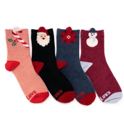 Women's Cozy Holiday Socks in Gift Box Set 40 Piece