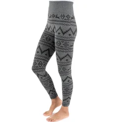 Women's Fleece Lined Leggings with Wide Waistband