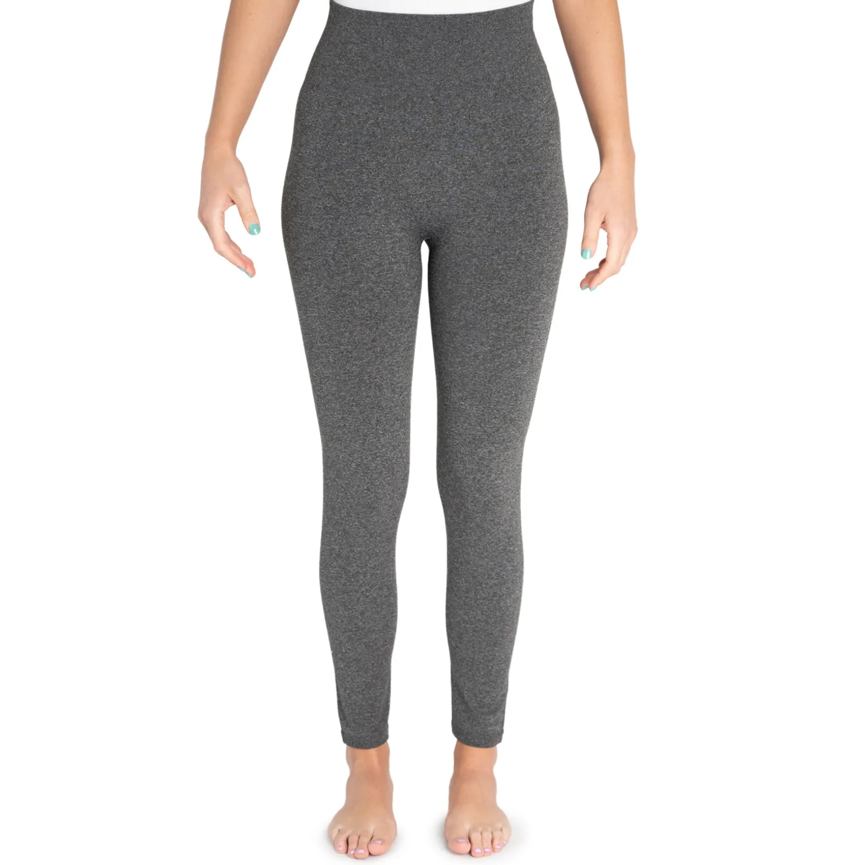 Women's Fleece Lined Leggings with Wide Waistband