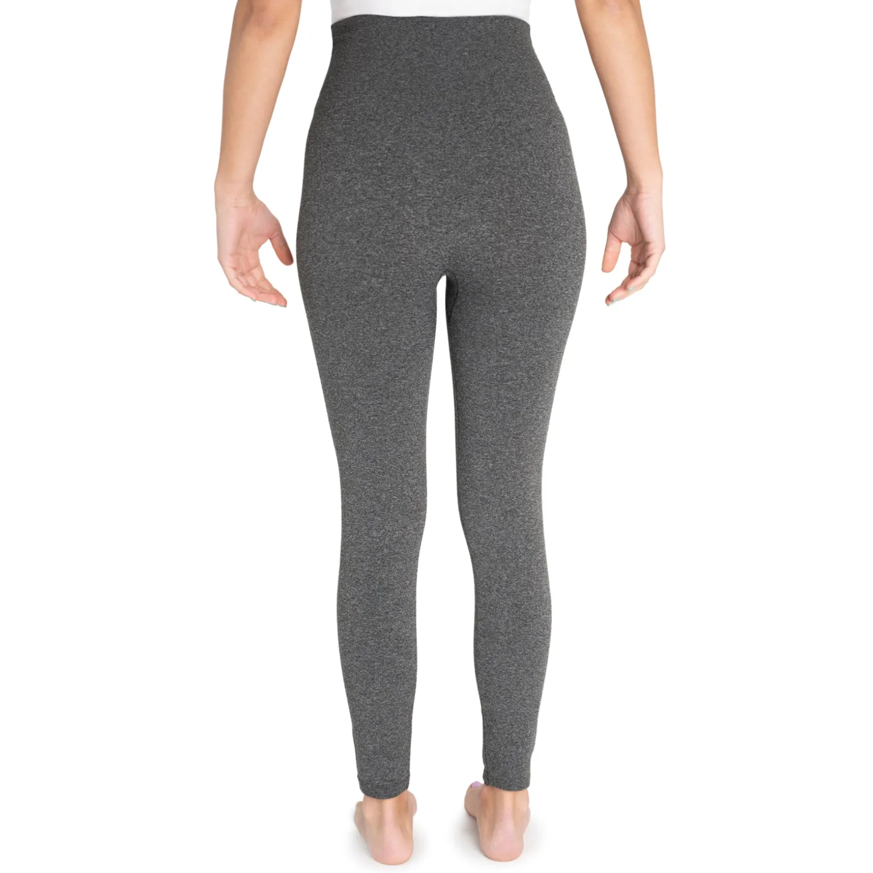 Women's Fleece Lined Leggings with Wide Waistband