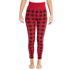Women's Fleece Lined Leggings with Wide Waistband