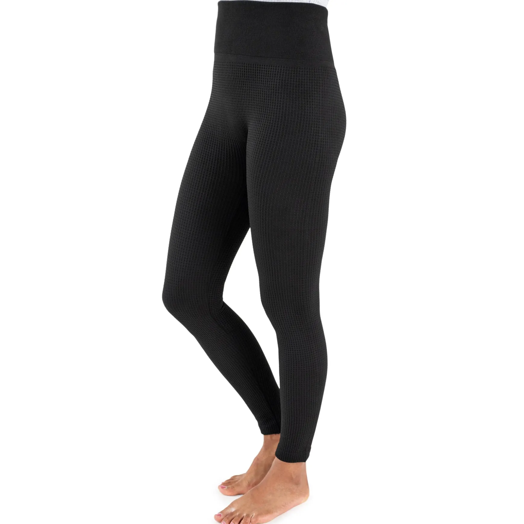 Women's Fleece Lined Leggings with Wide Waistband