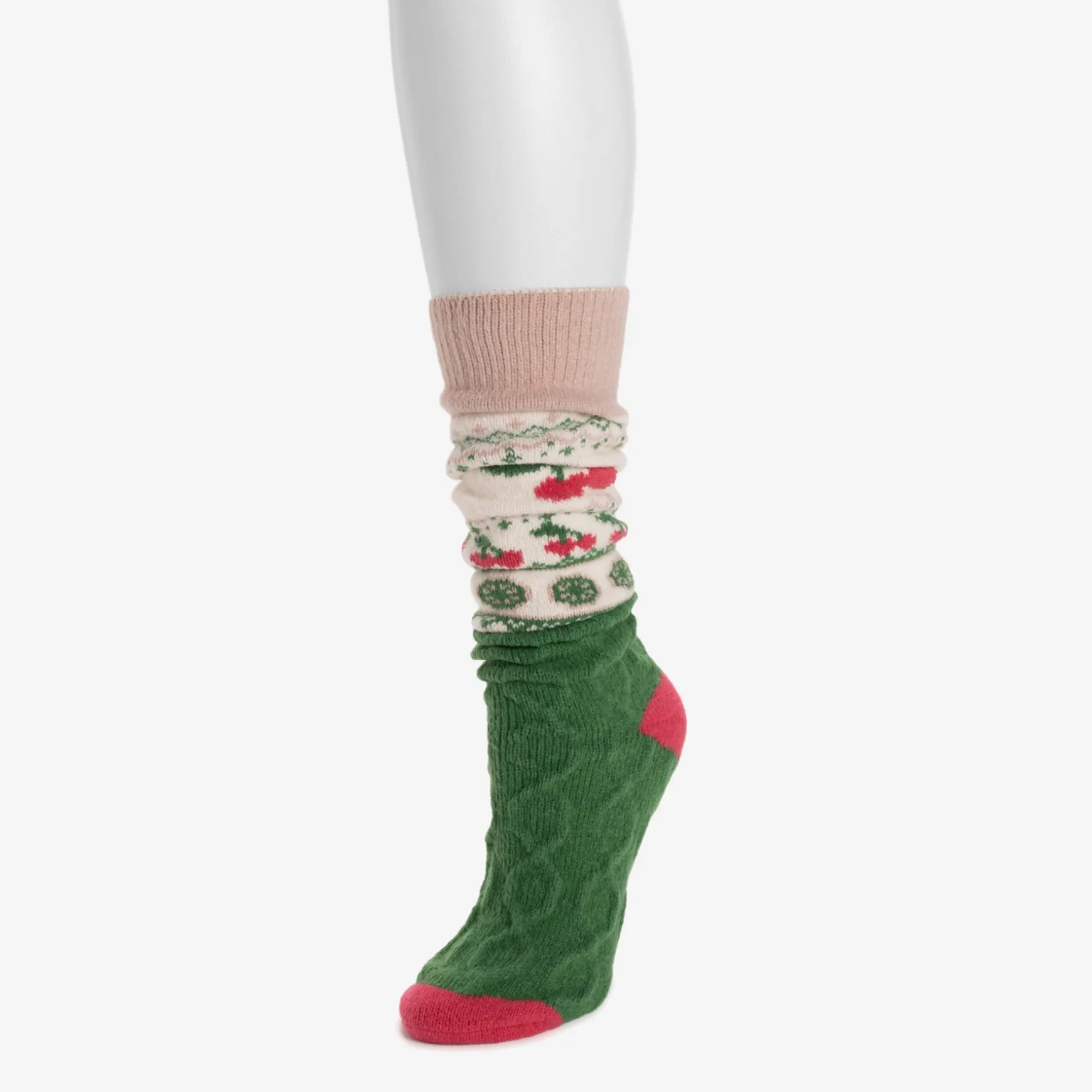 Women's Luxe Slouch Microfiber Fairisle Sock