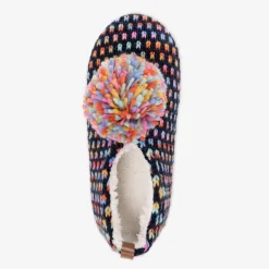 Women's Luxe Space-Dye Pom Ballerina Slipper