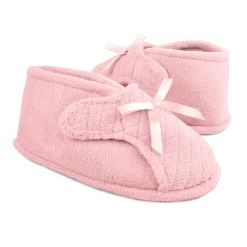 Women's Micro Chenille Adjustable Bootie Slippers