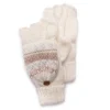 Women's Mixed Yarn Flip Mittens