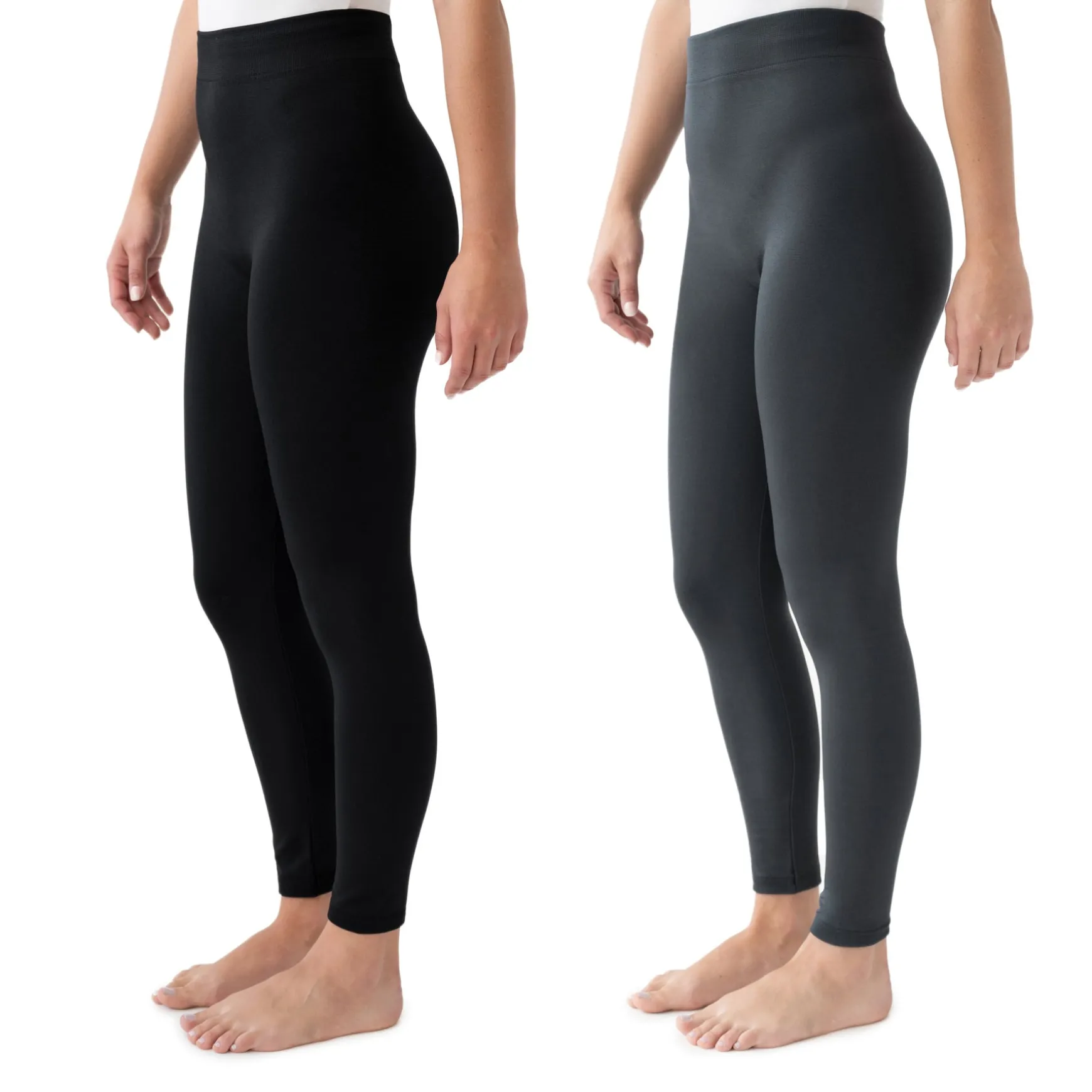Women's 2-Pair Fleece Lined Leggings