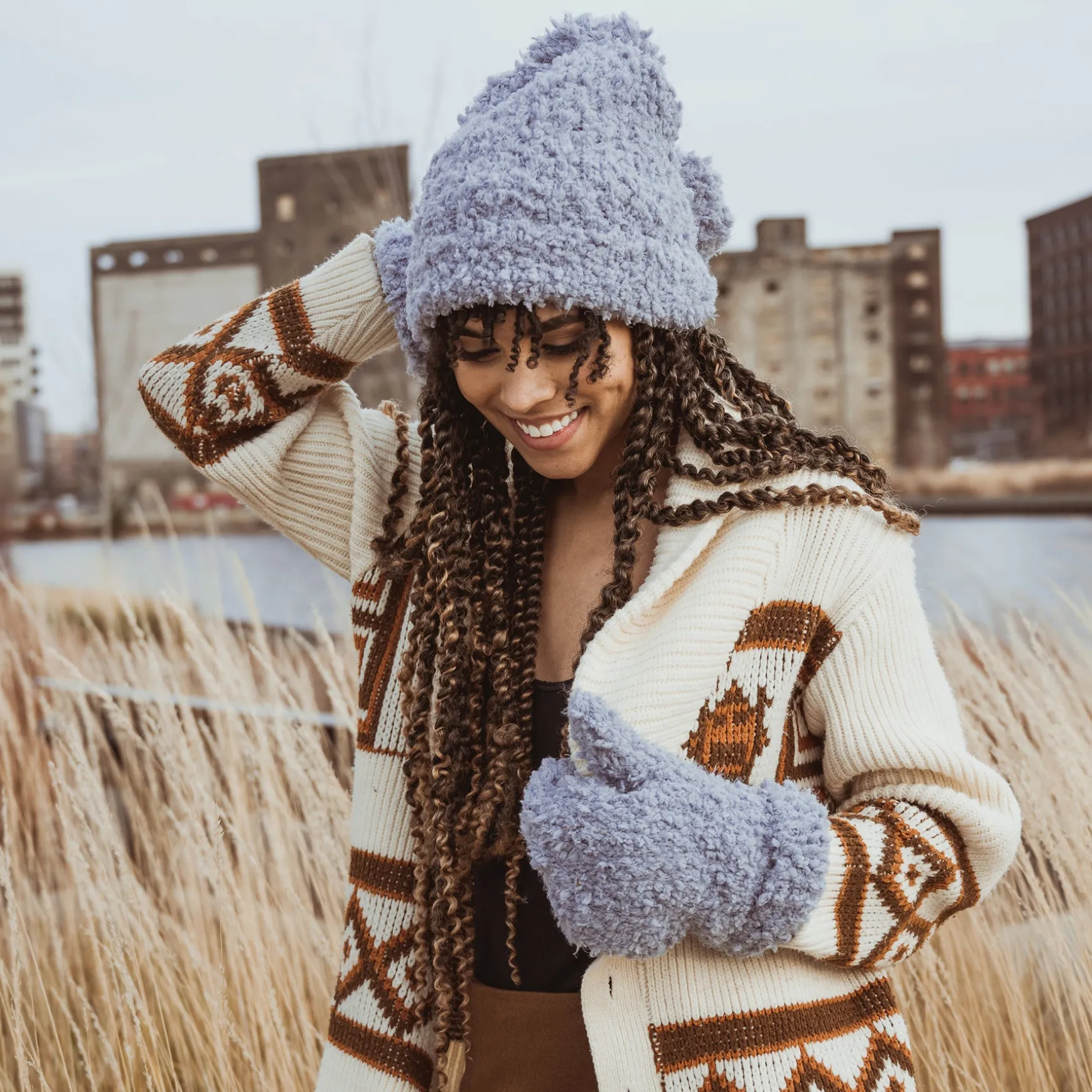 Women's Popcorn Mittens