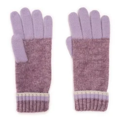 Women's Ribbed Colorblock Gloves