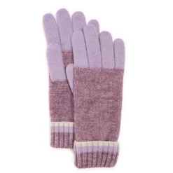 Women's Ribbed Colorblock Gloves