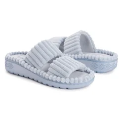 Women's Ribbed Terry Slide Comfort Contour Slipper