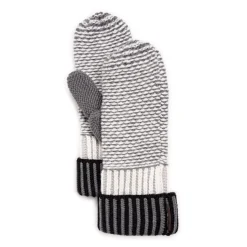 Women's Textured Stripe Mitten