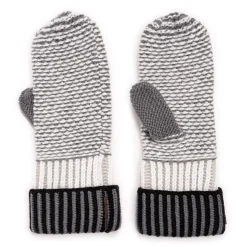 Women's Textured Stripe Mitten