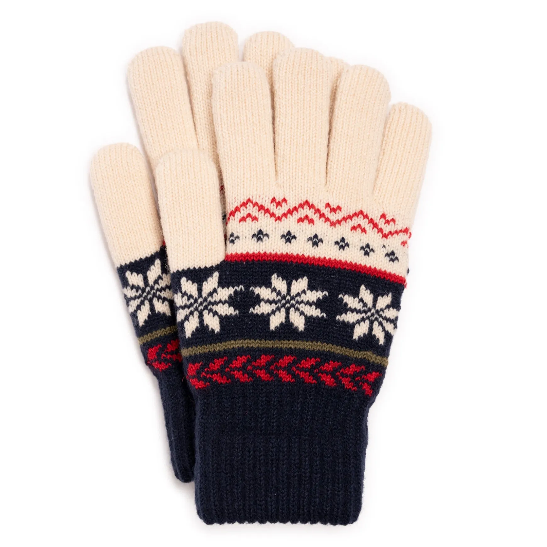 Women's Wool Blend Cuff Cap and Glove Set