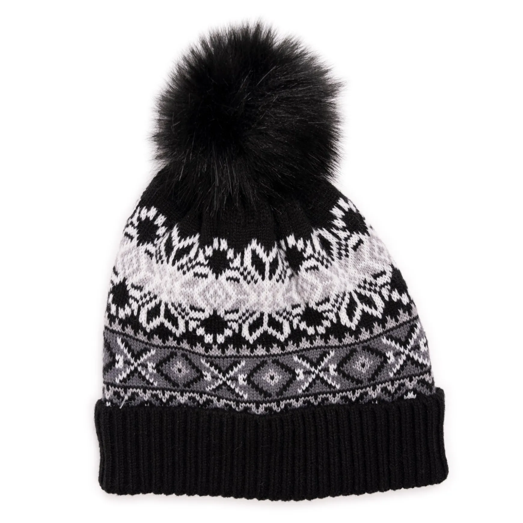 Women's Wool Blend Cuff Cap and Glove Set